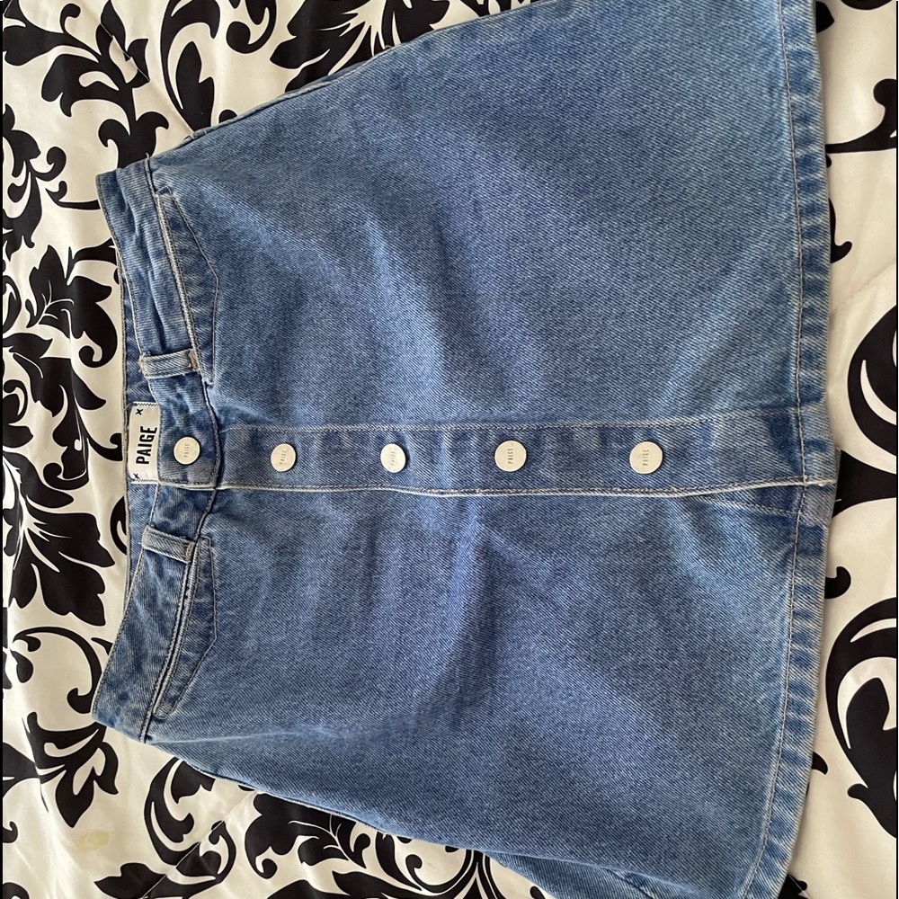 Paige denim button down skirt